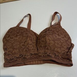 Knix wireless lace bustier bra size L+